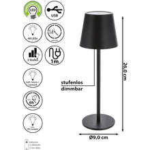 Lade das Bild in den Galerie-Viewer, LED Tischlampe Weiß oder Schwarz