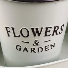 Lade das Bild in den Galerie-Viewer, Pflanzkasten Dekokorb Metall Anthrazit Creme Beige od. Mint 30 cm Tragekorb