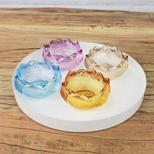 Lade das Bild in den Galerie-Viewer, 4er Set Teelichthalter Glas Tulpe Dekowindlicht Glaswindlicht Windlicht Kerzenhalter