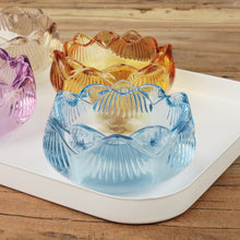 Lade das Bild in den Galerie-Viewer, 4er Set Teelichthalter Glas Tulpe Dekowindlicht Glaswindlicht Windlicht Kerzenhalter