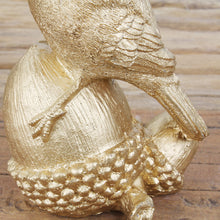 Lade das Bild in den Galerie-Viewer, 2er Set Dekovogel Gold Polyresin