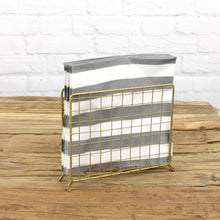 Lade das Bild in den Galerie-Viewer, Serviettenhalter Antikgold, filigran