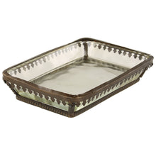 Lade das Bild in den Galerie-Viewer, Seifenhalter Antik Glas Metall