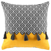 Lade das Bild in den Galerie-Viewer, Kissen mit Inlet grau Gelb