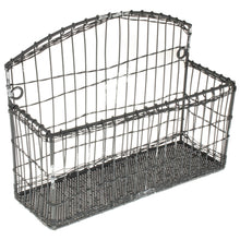 Lade das Bild in den Galerie-Viewer, Wandkorb Metall Antikgrau