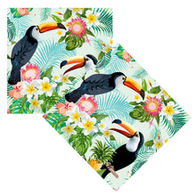 Lade das Bild in den Galerie-Viewer, 2er Set Servietten Tukan bunt 40 Stk. 33 x 33 cm