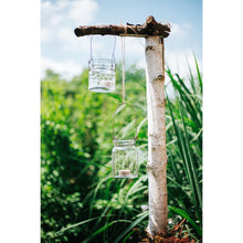 Lade das Bild in den Galerie-Viewer, Windlicht Retro Glas Metall
