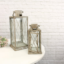 Lade das Bild in den Galerie-Viewer, Laternen, 2er Set, Antik finished, Metall