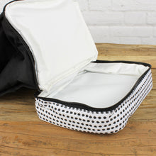 Lade das Bild in den Galerie-Viewer, Kühltasche, Lunch Box, Stoff, schwarz/weiß, 8L