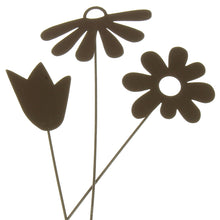 Lade das Bild in den Galerie-Viewer, 3er Set Blumenstecker Stab