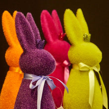 Lade das Bild in den Galerie-Viewer, Hase mit Krone beflockt Magenta oder Orange