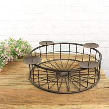 Lade das Bild in den Galerie-Viewer, Kerzenhalter Dekokorb Adventskranz antikbraun