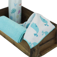 Lade das Bild in den Galerie-Viewer, 3er Set Spültuch Putztuch Türkis Wal