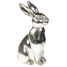 Lade das Bild in den Galerie-Viewer, Dekohase Silber 22 cm