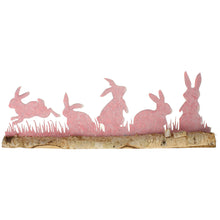 Lade das Bild in den Galerie-Viewer, Hasen rosa auf Holz