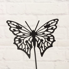 Lade das Bild in den Galerie-Viewer, 2er Set Schmetterlingsstab Metall Schwarz