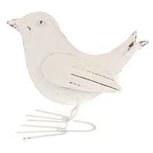 Lade das Bild in den Galerie-Viewer, Deko Vogel Metall weiß