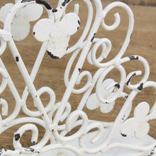 Lade das Bild in den Galerie-Viewer, Serviettenhalter Whitewash patiniert Eisen