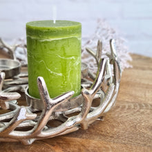 Lade das Bild in den Galerie-Viewer, Adventskranz Geweih Silber