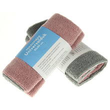 Lade das Bild in den Galerie-Viewer, Mikrofasertücher 30x30 2er Set rosa/grau