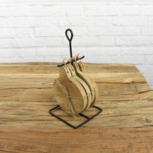 Lade das Bild in den Galerie-Viewer, Untersetzer, Rund, Holz, Natur
