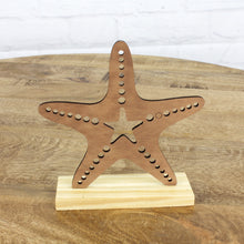 Lade das Bild in den Galerie-Viewer, 3er Set Dekofiguren Seestern, Anker und Boot