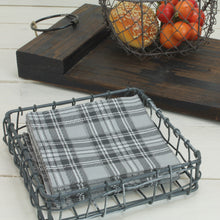 Lade das Bild in den Galerie-Viewer, Serviettenkorb Antikgrau