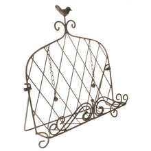 Lade das Bild in den Galerie-Viewer, Buchhalter, Metall, dunkelrostfarbig lackiert