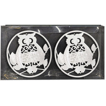 Lade das Bild in den Galerie-Viewer, Raffhalter, Eule, Weiß, 2-Set