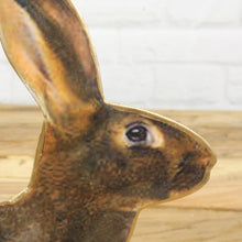 Lade das Bild in den Galerie-Viewer, Hasenfigur sitzend 26 cm, Antique Optik