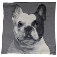 Lade das Bild in den Galerie-Viewer, Kissenhülle Hund Grau Weiß 60 x 60