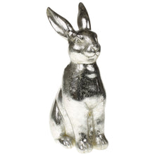 Lade das Bild in den Galerie-Viewer, Dekohase Silber 22 cm