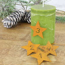 Lade das Bild in den Galerie-Viewer, 4er Set Kerzenstecker 1-4 Rost