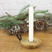 Lade das Bild in den Galerie-Viewer, Kerzenhalter rund Mangoholz