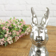 Lade das Bild in den Galerie-Viewer, Osterhase Silber 20 cm