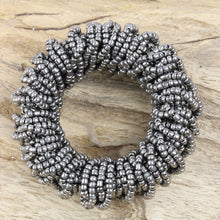 Lade das Bild in den Galerie-Viewer, Serviettenring, 4-Set antique silber