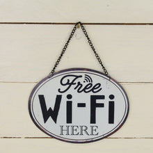 Lade das Bild in den Galerie-Viewer, Schild Free Wifi