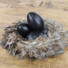 Lade das Bild in den Galerie-Viewer, Ostereier 12er Set in schwarz / Osterdeko Hängedeko