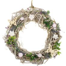 Lade das Bild in den Galerie-Viewer, Flechtkranz mit Lavendel und Blüten