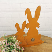 Lade das Bild in den Galerie-Viewer, Deko Osterhasen Rost Metall