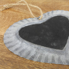 Lade das Bild in den Galerie-Viewer, 2er Set Metallherz mit Tafel