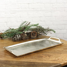 Lade das Bild in den Galerie-Viewer, Tablett Silber Alu 47 cm