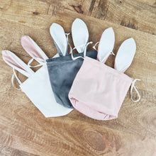 Lade das Bild in den Galerie-Viewer, 3er Set Geschenkbeutel Grau Rosé Weiß