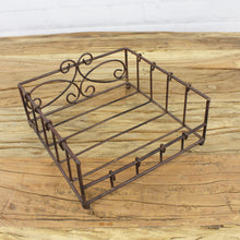 Lade das Bild in den Galerie-Viewer, 2er Set Serviettenhalter Braun Metall