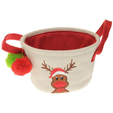 Lade das Bild in den Galerie-Viewer, Weihnachtskorb Rentier oder Tannenbaum Leinen / Filz