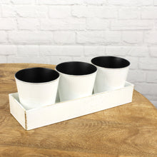 Lade das Bild in den Galerie-Viewer, Pflanztopfset 4tlg. weiß