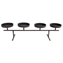 Lade das Bild in den Galerie-Viewer, Kerzenständer für 4 Stumpkerzen Schwarz Matt