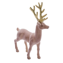 Lade das Bild in den Galerie-Viewer, Hirsch Samt Beige Gold 18 oder 23 cm