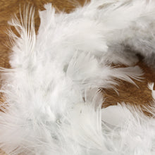 Lade das Bild in den Galerie-Viewer, Federkranz hellgrau 15 cm