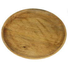 Lade das Bild in den Galerie-Viewer, Tablett, mangoholz, naturbelassen - rund - klein